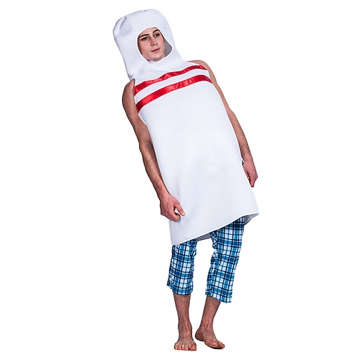 Karnevalskostüm 2026 Bowling Karneval Onesies Lustiges Kostüm Erwachsene Unisex Halloween Karneval Party Leistung Einfaches Karnevalskostüm Verkleiden Image