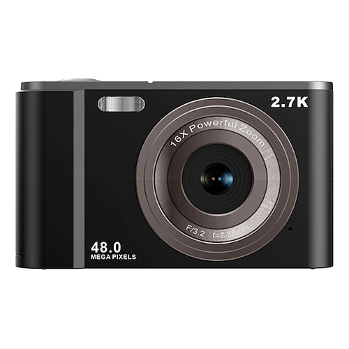 Digitalkamera 1080p 48 Megapixel Vlogging Kamera mit 16x Zoom Minikameras Videorecorder Camcorder für Einsteiger Weihnachten Geburtstagsgeschenk