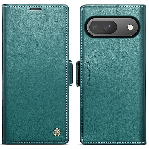 Handy Hülle Handyhüllen Für Google Pixel 9 Pro Pixel 9 Pro XL Pixel 8 Pro Pixel 8 Pixel 9 Flip-Cover mit Halterung Magnetisch Kartenschlitz Retro TPU PU-Leder Image