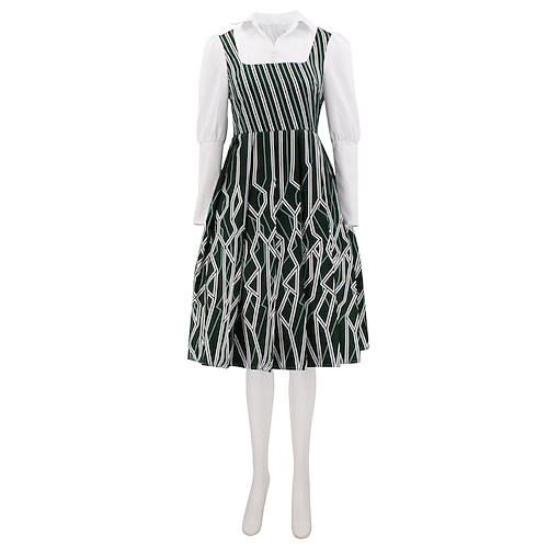 Buchwoche 2026 Hexe Fee Nessarose Kleid Kostüm Film- und TV-Themenkostüme for Damen Erwachsene Halloween Karneval Party Leistung Bühne Image