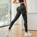Per donna Pantaloni da yoga Leggings da yoga Vita Alta Yoga Allenamento in Palestra Pilates Collant Tinta a nodi Nero Bianco Giallo Autunno Gli sport Abbigliamento sportivo Elasticizzato Taglia