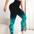 Per donna Pantaloni da yoga Leggings da yoga Vita Alta Yoga Allenamento in Palestra Pilates Collant Tinta a nodi Nero Bianco Rosa Autunno Gli sport Abbigliamento sportivo Elasticizzato Taglia piccola