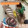 4 Teile/satz Vintage DE Ausbildung Miu Schnürsenkel DIY Sport Turnschuhe Seil Schnürsenkel Runde Flache Leder Schuh Saiten Set Ersetzen Schnürsenkel