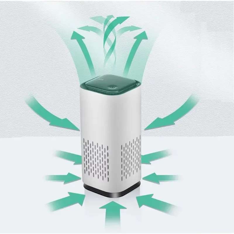 Tragbarer Auto-Luftreiniger, Negativ-Ionen-Auto-Luftreiniger, geräuscharm, für Zuhause, Luftreinigung, Aromatherapie-Gerät, geeignet für Heimautos Image