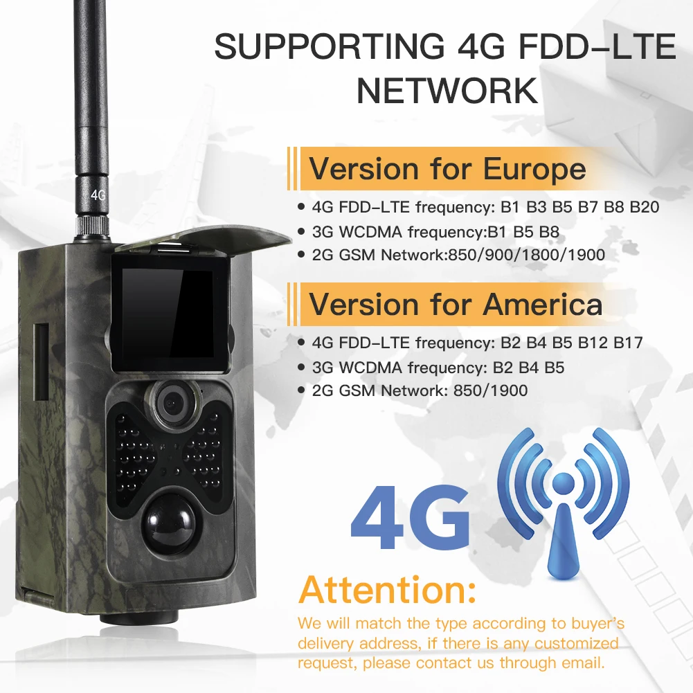 4G Kabellose Mobile Jagdkamera mit 16MP Nachtsicht, MMS, SMS, E-Mail, FTP, SMTP Wildkamera HC550LTE Image