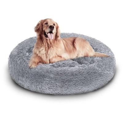 TolleTour Lit pour chien Lit pour chat Coussin pour chien Peluche Couchage chien Lit animal gris