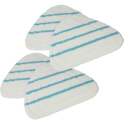 Vhbw - 4x Wischbezug kompatibel mit Clean Maxx Dampfreiniger, Dampfmop - Polyester / Polyamid Blau Image