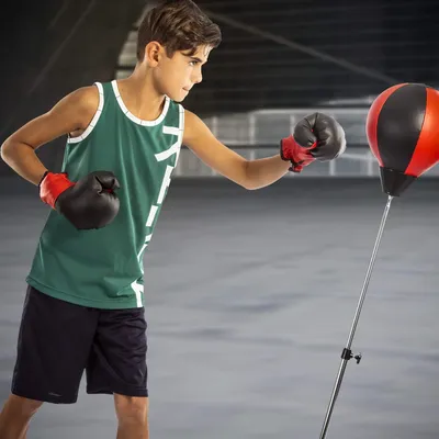 Boxing Bag for Kids 3-8 Years Old, Kids Punching Bags with Height Adgustable Stand, Kids Boxing Set