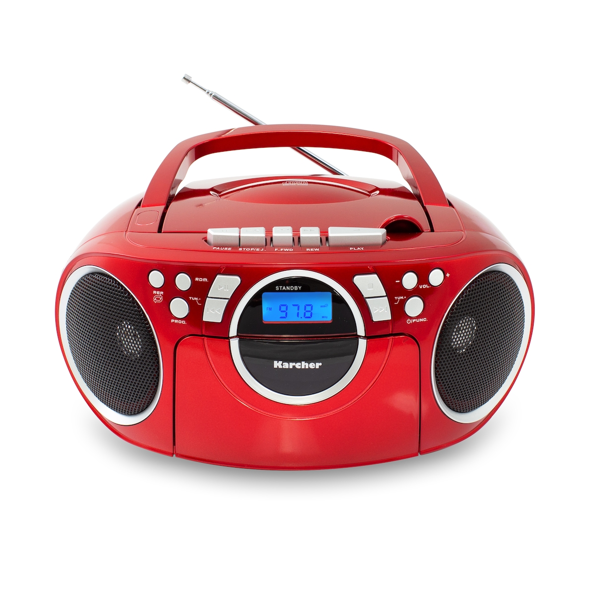 Kärcher Karcher RR 5042 tragbares Radio mit CD-Player und Kassettenspieler (Batterie-/Netzbetrieb, AUX-In) Image