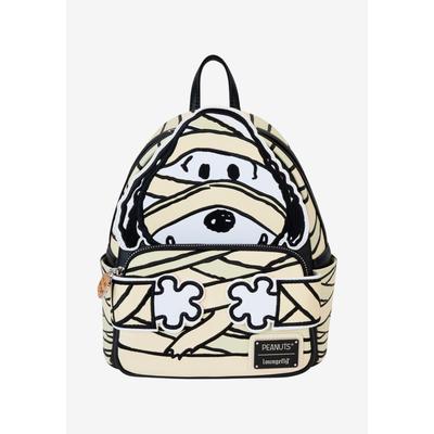 Plus Size Women's Loungefly x Peanuts Snoopy Mummy Cosplay Mini Backpack by Loungefly in Black (Size ONE SIZE)