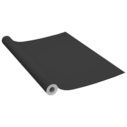 vidaXL Selbstklebende Möbelfolie Schwarz 500 x 90 cm PVC Image