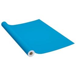 vidaXL Selbstklebende Möbelfolie Azurblau 500 x 90 cm PVC Image