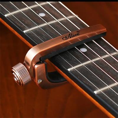 TEMU Adjustable Alloy Guitar Tuner Clamp - Suitable For Acoustic Guitars - Metal Alloy Material