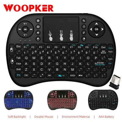 Hintergrundbeleuchtete i8 Air Mouse, Android-TV, kabellose Tastatur, Touchpad, angetrieben durch Image