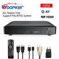 Woopker Mini Lettore DVD M218 con cavo HD e RCA 1080P PAL/NTSC USB 2.0 Lettore CD portatile Regione di viaggio a casa Universale gratuito