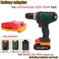 Adattatore/convertitore batteria per batteria agli ioni di litio WORX 20V 4PIN PER utensili elettrici a batteria Lidl Parkside X20V serie TEAM (solo adattatore)
