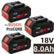 ProCORE-Batterie de rechange pour Bosch, outil professionnel sans fil, 18V 8.0AH, BAT618, BAT609,
