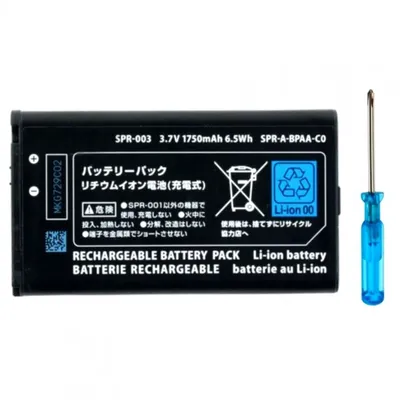 NINTENDO 3DS XL NEU 2DS NEU 3DS XL 1750 mAh 3,7 V SPR-003 # Nintendo 3DS XL Akku (SPR-001) # Image