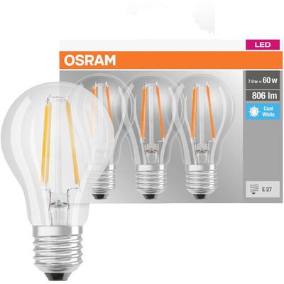 Ledvance - osram 4058075819535 led eek e (a - g) E27 Glühlampenform 6.5 w = 60 w Neutralweiß (ø x