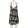 Miss Sixty Damen Kleid, Gr. 38, schwarz, Elasthan, Synthetik, Viskose