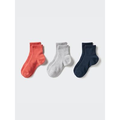 Uniqlo - Socks (ribbed Pile, 3 Pairs) - Red