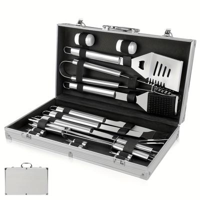 TEMU Bbq Set Bbq Steel Bbq Accessories Aluminum - Bbq Kit For Men Women