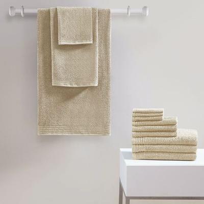 Big Bundle Bath Towel Set 12 Piece Set, 12 Piece Set, Beige