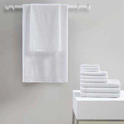 Big Bundle Bath Towel Set 12 Piece Set, 12 Piece Set, White