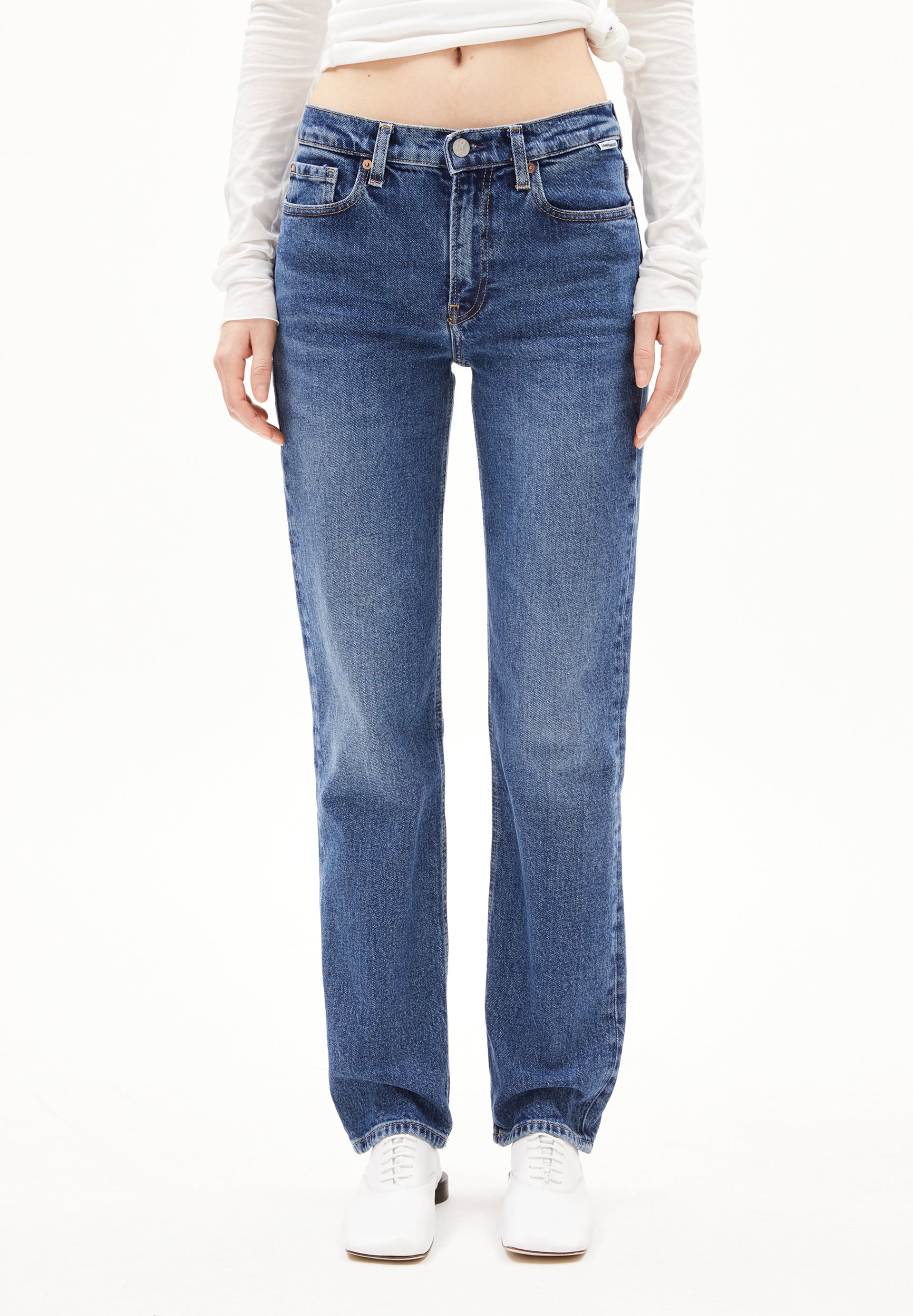 CARENAA | Straight Jeans Bio-Baumwoll Mix Comfort Stretch - blau (29-32) Image