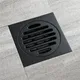10x10 cm scarichi a pavimento nero/ottone cromato doccia scarico a pavimento bagno deodorante scarico a pavimento quadrato filtro copertura griglia rifiuti