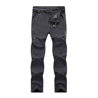mens hiking outdoor trousers quick drying 4-way stretch jogging walking trousers 5x-large black