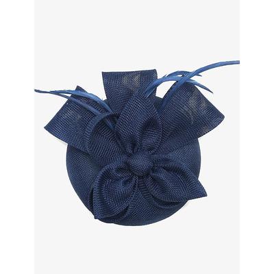 Women's Green Fascinator Hat with Bow and Feather Accents – Elegant Headpiece for Weddings, Tea Parties, and Special Occasions