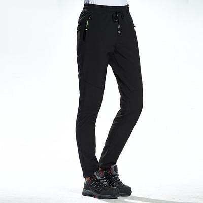 Men's Women's Work Pants Fleece Lined Pants Softshell Pants Winter Outdoor Thermal Warm Windproof Breathable Lightweight Bottoms Men's black Ladies black Men's grey Lady grey Hunting Ski / Snowboard