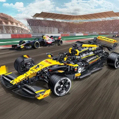 1:8 Technische Super Racing Formula Bausteine, Renault F1 Kit Montage, Modellziegel Spielzeug, Image