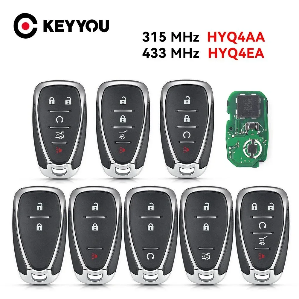 Keyyou 1pcs neu für chevrolet cruze malibu spark camaro equinox 434 fernbedienung key315/mhz id46 chip hyq4baa hyq4bea Image