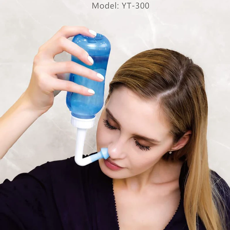 Professioneller Nasenspülreiniger, Nasendusche, Spülflaschenschutz, verhindert allergische Rhinitis, Erwachsene und Kinder, Neti-Töpfe Image