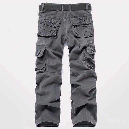 Herren Cargohosen Wanderhosen Arbeitshosen Tarnung Sommer Frühling Winter Außen Ripstop Weich Verschleißfestigkeit Atmungsaktiv Hosen Unterteile Dunkelgrau Schwarz Baumwolle Jagd Angeln Klettern 28