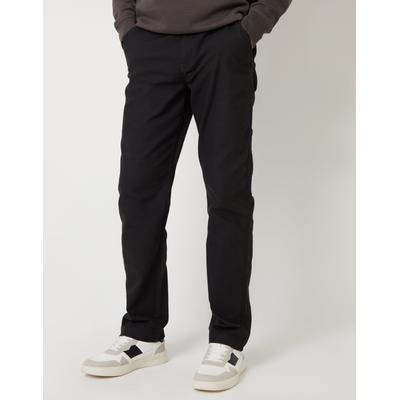 Threadbare Men's Black Straight Leg Chino Cargo Trousers