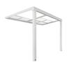 Toit de terrasse solis deluxe Couleur : Blanc, Taille : 290 x 295 x 233 / 272 cm - Home Deluxe