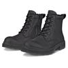 Schnürboots ECCO "GRAINER W", Damen, Gr. 37, schwarz, Leder, klassisch, Schuhe, Stiefelette, Winterboots, Blockabsatz, mit Schurwollfutter