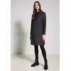 Midikleid CECIL, Damen, Gr. M (40), US-Größen, schwarz, Stoff, 82% Polyester, 17% Viskose, 1% Elasthan, unifarben, casual, normal kniefrei, hoch geschlossener Ausschnitt, Langarm Bündchen, Kleider, mit Stehkragen