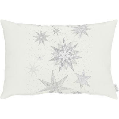Dekokissen APELT "5843", bunt (silberfarben, weiß, sterne), B:35cm L:50cm, Polyester, Dekokissen_Sitzkissen_Kissenhüllen Image