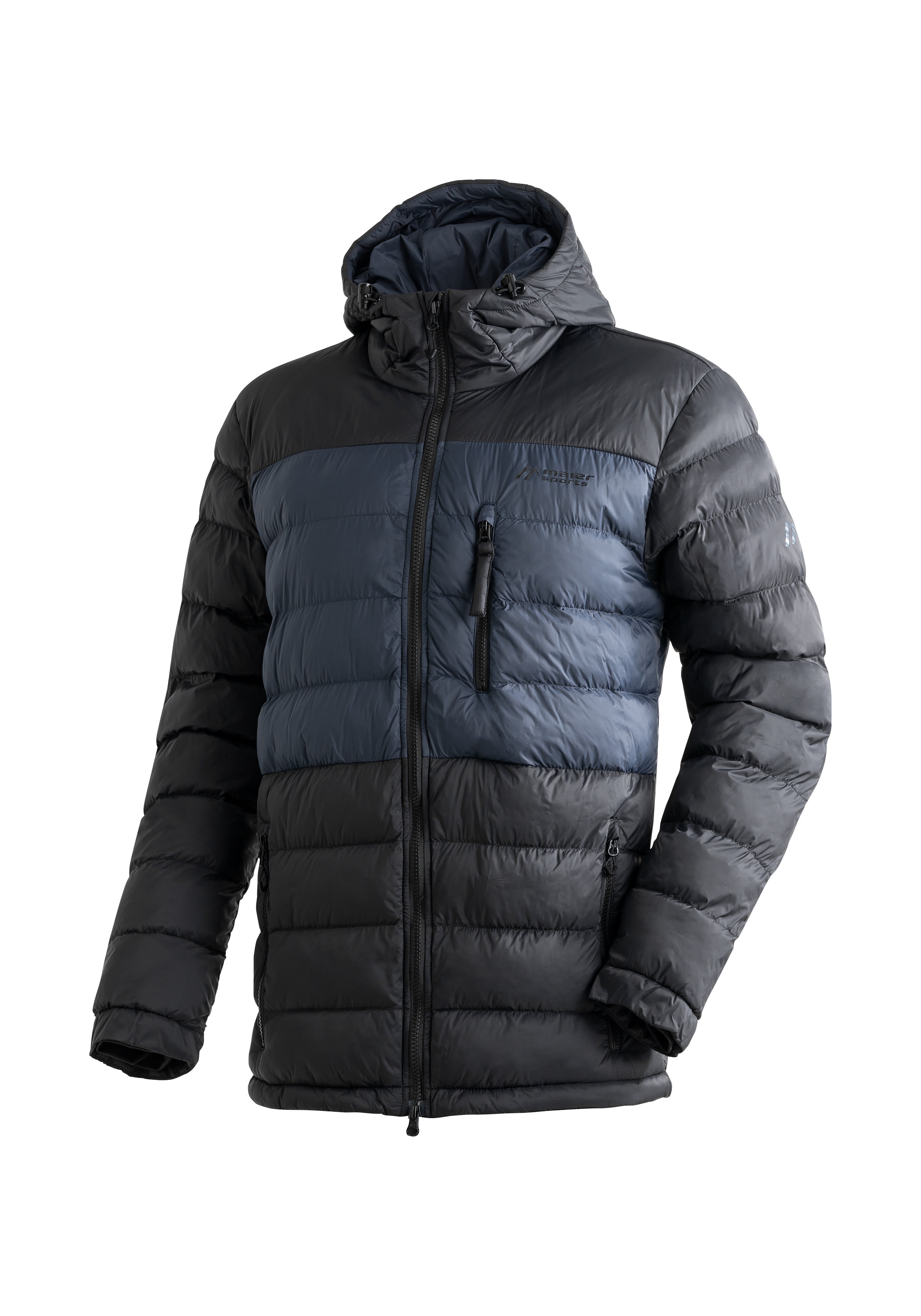Funktionsjacke MAIER SPORTS "Lomnica M", Herren, Gr. 52, schwarz, 100% Polyamid, Jacken Funktionsjacke, Herren Outdoorjacke, Primaloft-Jacke mit RV-Taschen und Kapuze