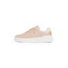 Plateausneaker TOMMY HILFIGER "ESSENT BASKET SNEAKER METALLIC", Damen, Gr. 36, rosa (rose kombiniert), Leder, Textil, Lederimitat, sportlich, Schuhe, Freizeitschuh, Halbschuh, Schnürschuh mit seitlicher Logoflagge