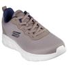 Sneaker SKECHERS "Bobs Sport™ B Flex – Chill Edge", Herren, Gr. 48,5, grau (taupe), Mesh, Lederimitat, sportlich, Schuhe, Chunky Sneaker, Schnürschuhe in veganer Verarbeitung