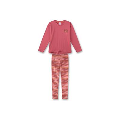 Schlafanzug SANETTA "Pyjama", Kinder, Gr. 164, pink (rosa, orange), Obermaterial: 100% Baumwolle CO., Homewear-Sets