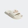 Badesandale ADIDAS ORIGINALS "LITE ADILETTE", Gr. 39, weiß (sanftes weiß, warm sandstone, warm sandstone), Synthetik, sportlich, Schuhe
