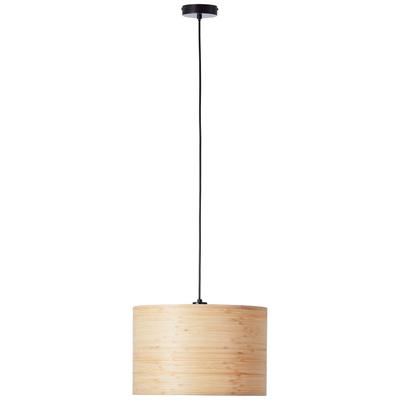 BRILLIANT Pendelleuchte "Romm", schwarz (holz hell, schwarz), Ø 35cm H: 120cm, Lampen, 35cm holz hell/schwarz Image