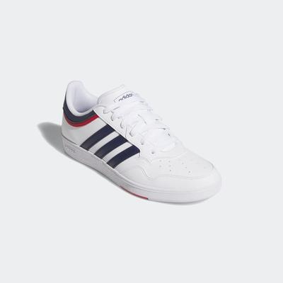 Sneaker ADIDAS SPORTSWEAR "HOOPS 4.0", Gr. 44, weiß (cloud weiß, dunkelblau, team power rot 2), Synthetik, sportlich, Schuhe, Topseller Image