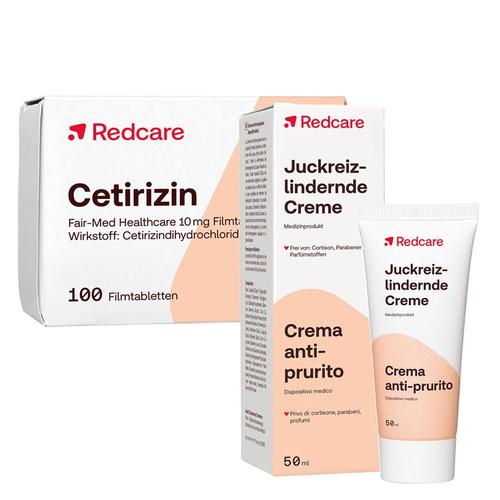 Redcare Cetirizin Fair-Med Healthcare + juckreizlindernde Creme 1 St Set